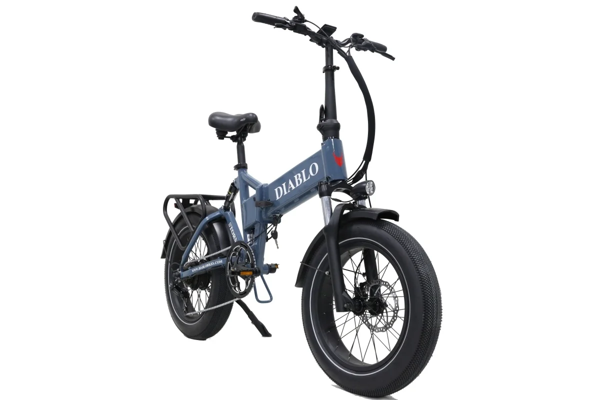 Diablo Storm Elektrische Fatbike Vouwfiets 7Versnellingen (Donker Blauw) – Image 4