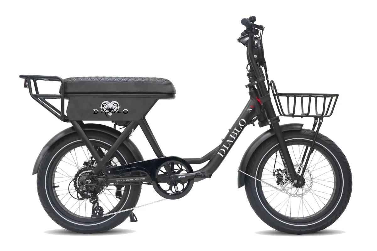 Diablo X1 Elektrische Fatbike 720 7Versnellingen Matt Black