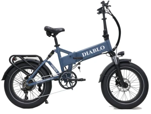 Diablo Storm Elektrische Fatbike Vouwfiets 7Versnellingen (Donker Blauw)